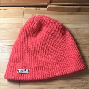 Neff Pink Beanie - Cozy Rib Knit Hat